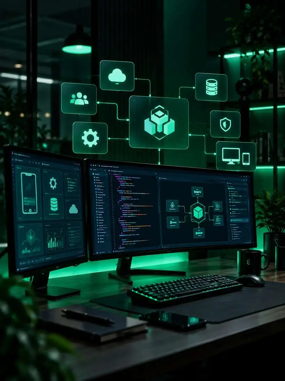 Bespoke custom software solutions, workflow automation and API pipeline architecture by Aider Infotech
